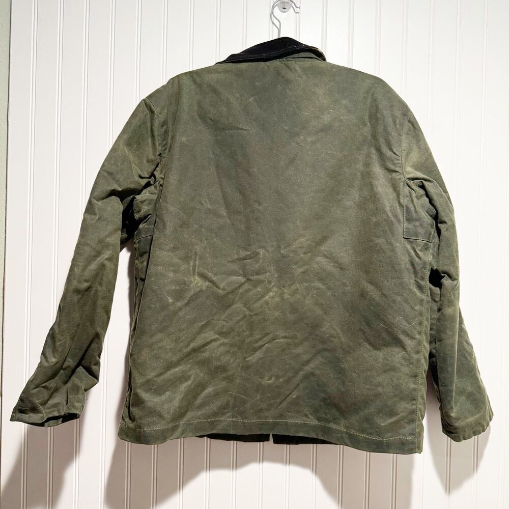 Alpha Industries Imogene Willie Wax Field Jacket Quilted Lining Forest Green Med - Picture 8 of 10